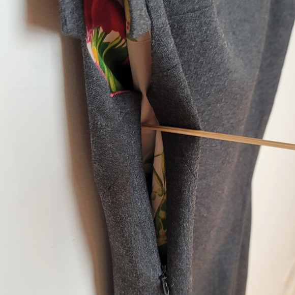 Ted Baker MIDI Dress Size 1 Gray - Picture 16 of 16